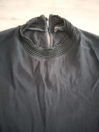 Blusa Massimo Dutti Negra Talla L