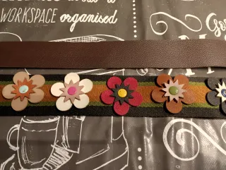 Manico borsa tela ed ecopelle nuovo