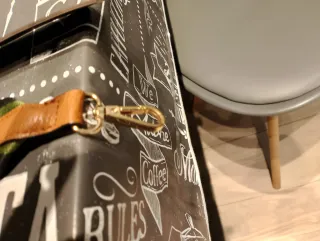 Manico borsa tela ed ecopelle nuovo