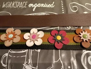 Manico borsa tela ed ecopelle nuovo