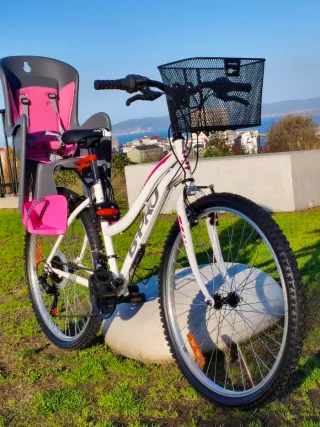Bicicleta Montaña B-pro con Silla y Cesta