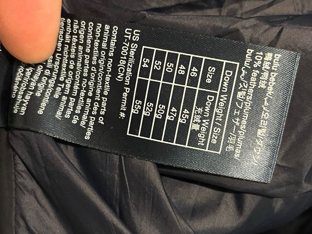 Cazadora Tommy Hilfiger acolchada T.50 de plumas