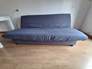 Sofá cama plegable gris