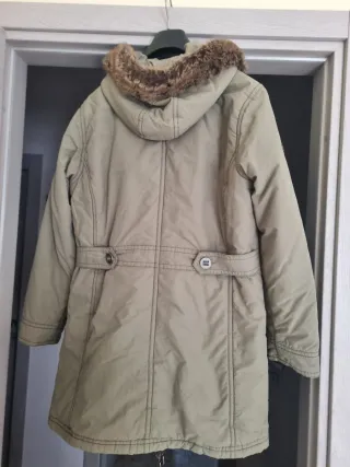 Giubbotto lungo donna verde