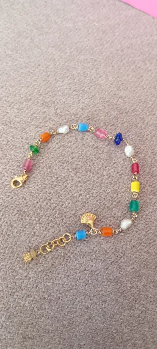 Pulsera Tous Multicolor Perlas y glass.