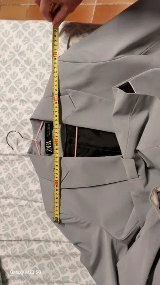 Traje Americana Zara Gris