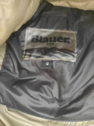 Plumífero Blauer USA Talla 12 Negro/Oliva