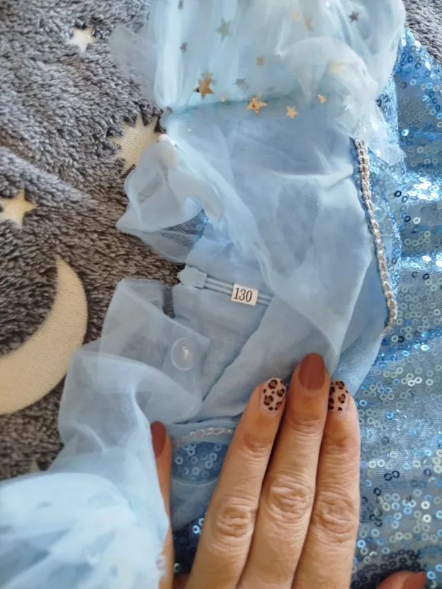 Disfraz Princesa Hielo Niña con luces talla 130cm