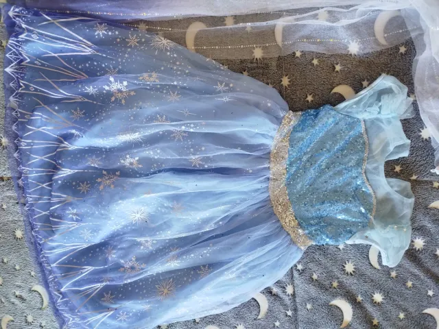 Disfraz Princesa Hielo Niña con luces talla 130cm