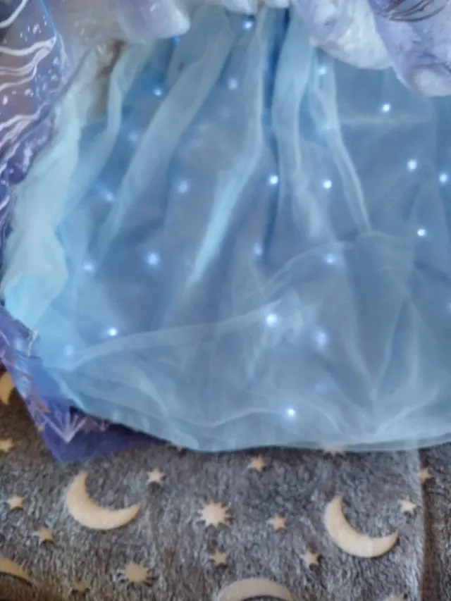 Disfraz Princesa Hielo Niña con luces talla 130cm