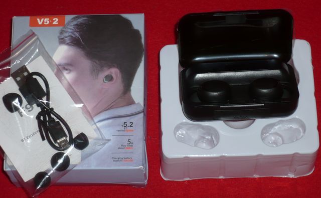 Auriculares F9 TWS Bluetooth 5.2