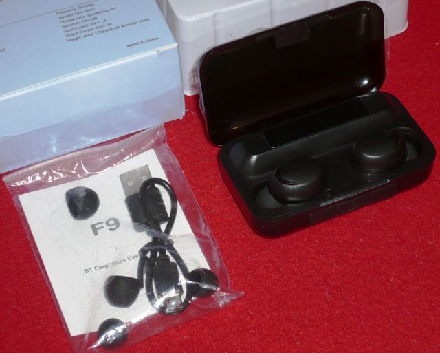 Auriculares F9 TWS Bluetooth 5.2