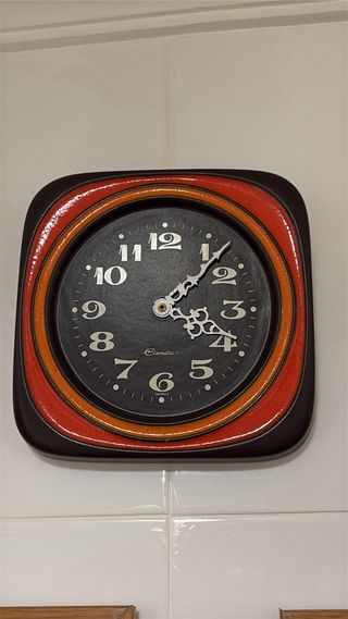 Reloj de pared vintage Elmatic Germany