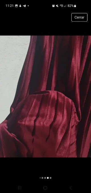 Falda larga de terciopelo