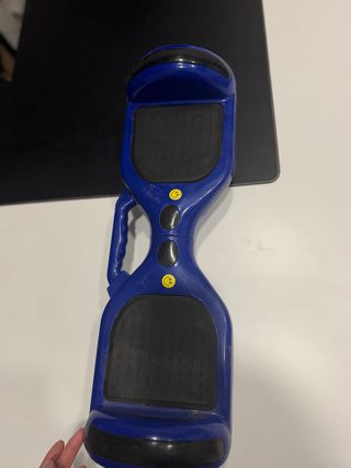 Hoverboard azul con silla