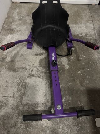 Hoverboard azul con silla