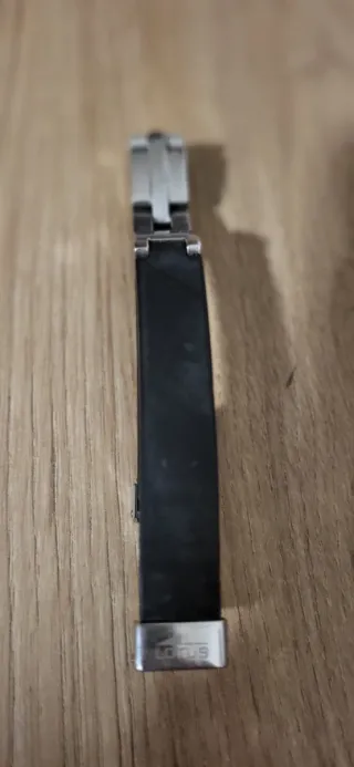 Pulsera Hombre Acero y Caucho