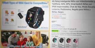 Reloj Inteligente 4G Niño JoJoego Negro
