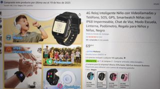 Reloj Inteligente 4G Niño JoJoego Negro