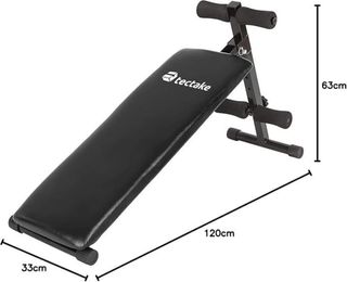 Banco de musculación/abdominales plegable Tectake