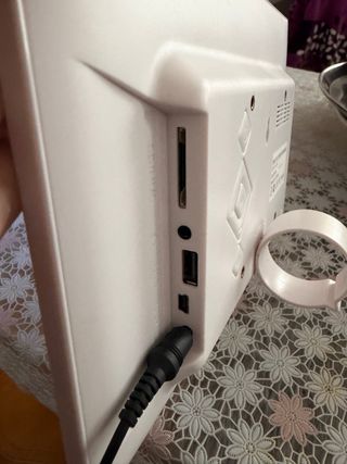 Marco de fotos digital blanco