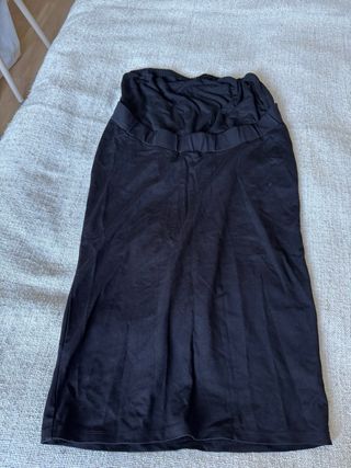 Falda larga premamá negra talla única