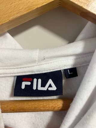 Sudadera con capucha FILA blanca