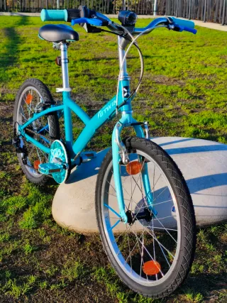 Bicicleta infantil 20" btwin azul