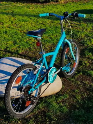Bicicleta infantil 20" btwin azul