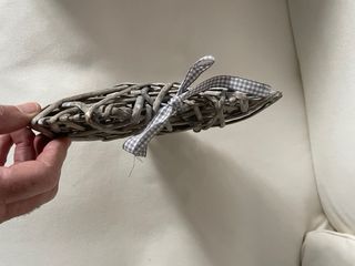 Decorazione a cuore in vimini