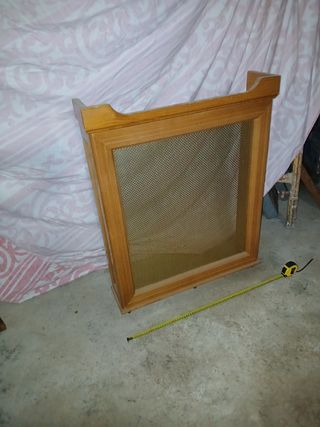 Cubre radiador madera y metal