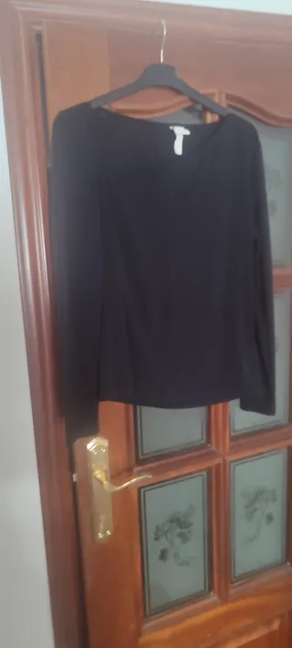 Camiseta manga larga negra