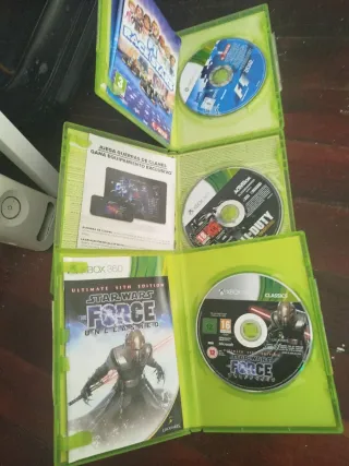 Lote 3 Giochi Xbox 360: Star Wars, CoD, F1