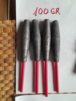 Lote de plomos de pesca