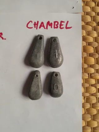 Lote de plomos de pesca