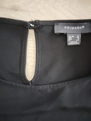 Blusa Negra Manga 3/4 Talla L Primark
