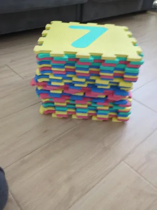 Alfombra puzzle infantil números y letras