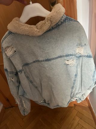 Chaqueta vaquera Zara borrego M