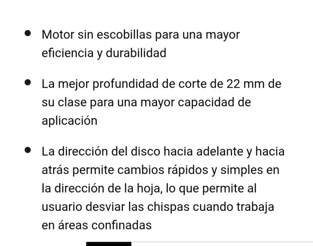 Amoladora Dewalt DCS438N-XJ