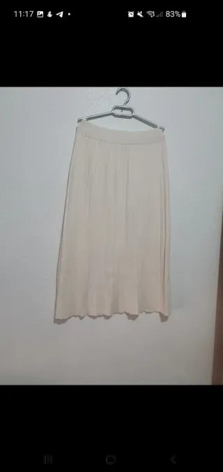 Falda beige talla única