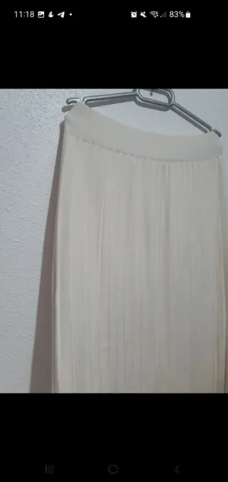 Falda beige talla única