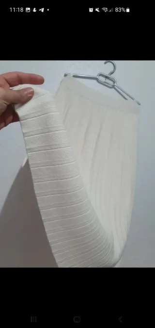 Falda beige talla única