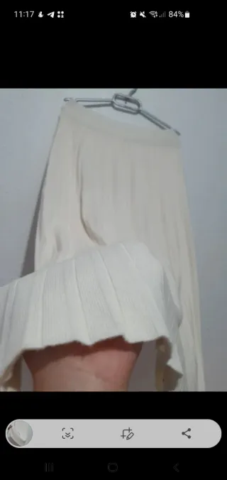 Falda beige talla única