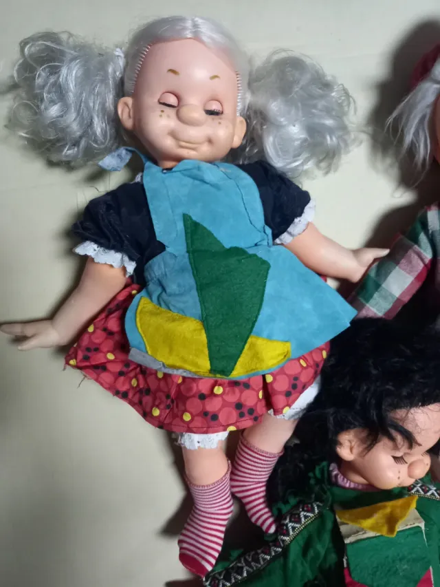 Lote 3 bambole antiche