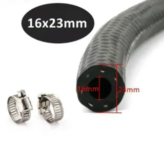 Tubo in gomma per auto Ø 16x23 mm. lunghezza: 95cm