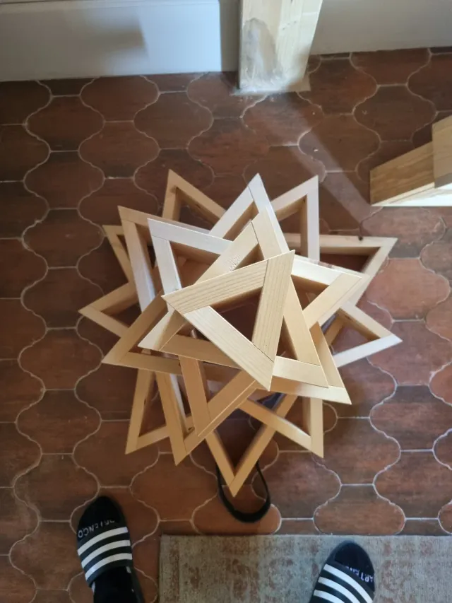 2 Árvores de Natal de Madeira para Decoração