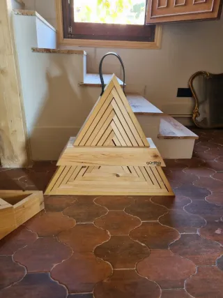 2 Alberi di Natale in Legno Decorativi