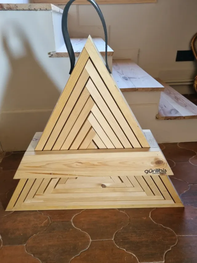 2 Árvores de Natal de Madeira para Decoração