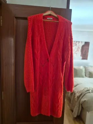 Chaqueta de punto roja