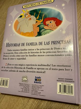 2 libros de cuentos de princesas Disney